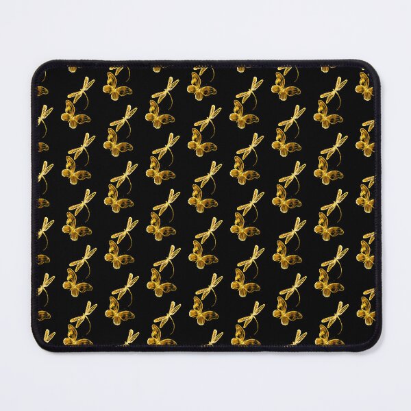Item preview, Golden Butterflies on Black designed and sold by Linda Callaghan.