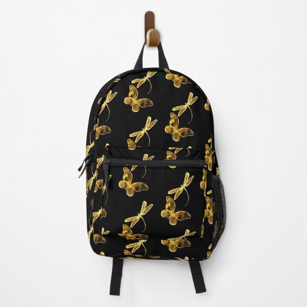 Item preview, Golden Butterflies on Black designed and sold by Linda Callaghan.