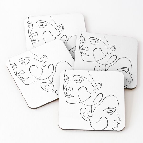 Item preview, Abstract Line Art Faces 02 designed and sold by LulaLinhDesigns.