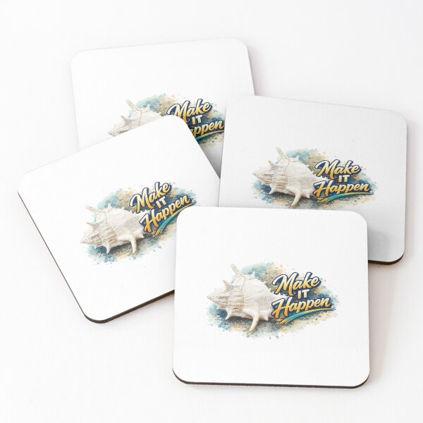 Item preview, Make IT Happen Seashell Design | Beach Motivation Aesthetic design designed and sold by Babadesign48.