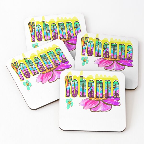 Item preview, Yohanna Name Tag - Cute popular girls first name in floral pattern Personalized Custom Family names for women named YoHanna  designed and sold by Artonmytee.