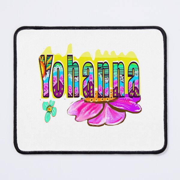 Item preview, Yohanna Name Tag - Cute popular girls first name in floral pattern Personalized Custom Family names for women named YoHanna designed and sold by Artonmytee.