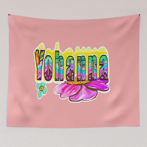 Item preview, Yohanna Name Tag - Cute popular girls first name in floral pattern Personalized Custom Family names for women named YoHanna  designed and sold by Artonmytee.