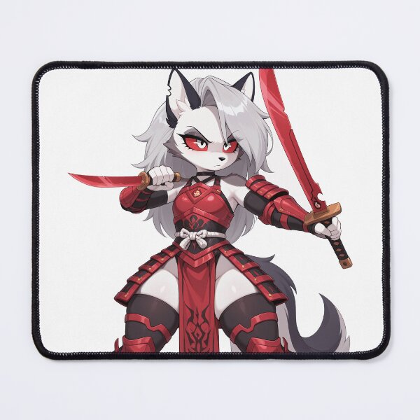 Item preview, Loona Red Samurai designed and sold by CeluniaMoon's Art - Cute Furry, Anime, and More! .