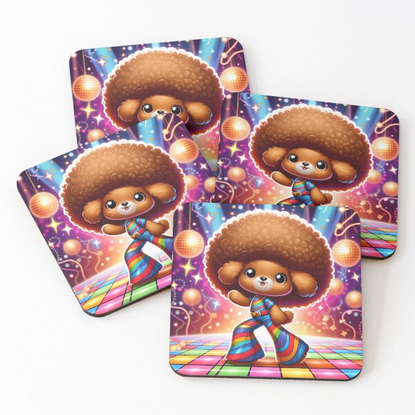 Item preview, Cute Caramel Dog Disco Dance Cartoon designed and sold by CuteThingsWorld.