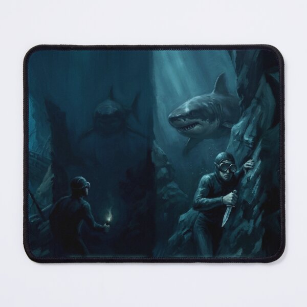 Item preview, Project Haenam: The Abyssal Shadow - Dark Deep Sea Freediving Illustration designed and sold by KOREA-HAENAM.