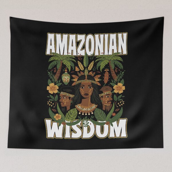 Item preview, Amazonian Wisdom Tribal Rainforest Indigenous Art designed and sold by Jt41.