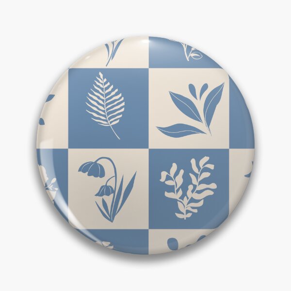 Item preview, Craftsman style patchwork quilt - flower quilt block - soft blue and cream designed and sold by ahahdodo.