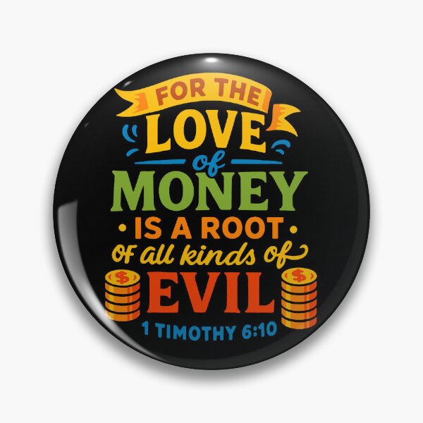 Item preview, 1 Timothy 6:10 For The Love Of Money Is A Root Of All Kinds Of Evil designed and sold by plushism.