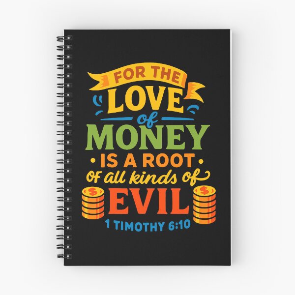Item preview, 1 Timothy 6:10 For The Love Of Money Is A Root Of All Kinds Of Evil designed and sold by plushism.