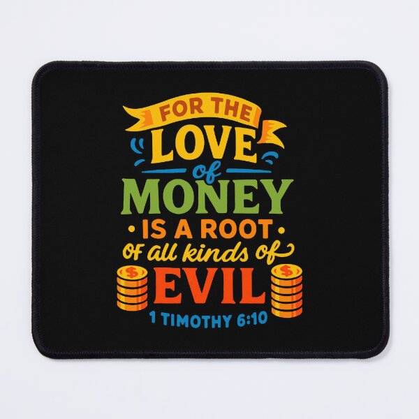 Item preview, 1 Timothy 6:10 For The Love Of Money Is A Root Of All Kinds Of Evil designed and sold by plushism.