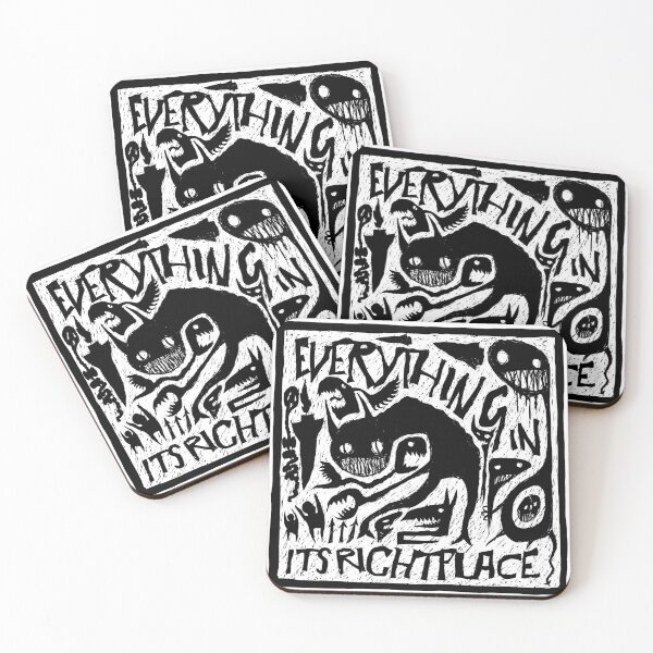 Item preview, Everything in its Right Place - Bedlam - Illustrated lyrics designed and sold by bangart.
