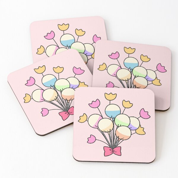Item preview, Sweet Lollipop and Flower Bouquet with Pink Ribbon Illustration designed and sold by ubborn.