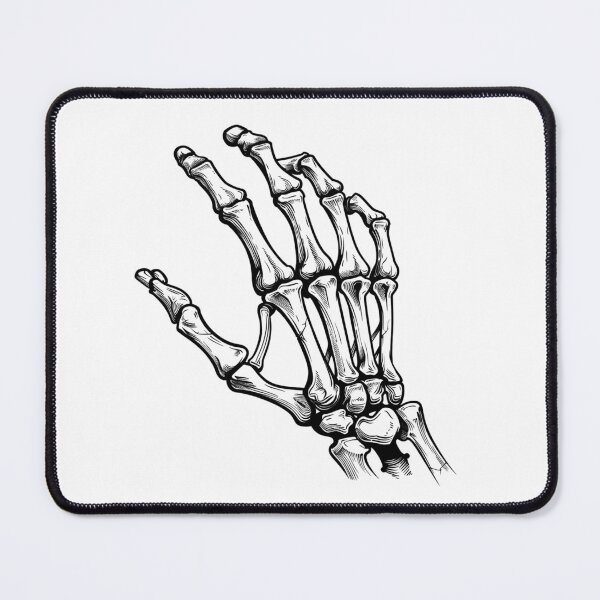 Item preview, Skeleton Hand Black and White Gothic Illustration designed and sold by inkoutninja.