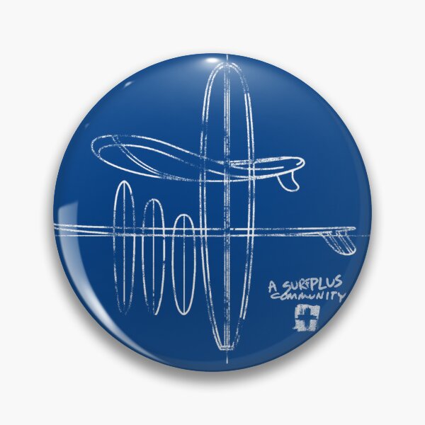Artikelvorschau, Retro-Surfbrett-Bauplan – Surfplus Community Design entworfen und verkauft von artworkathome.