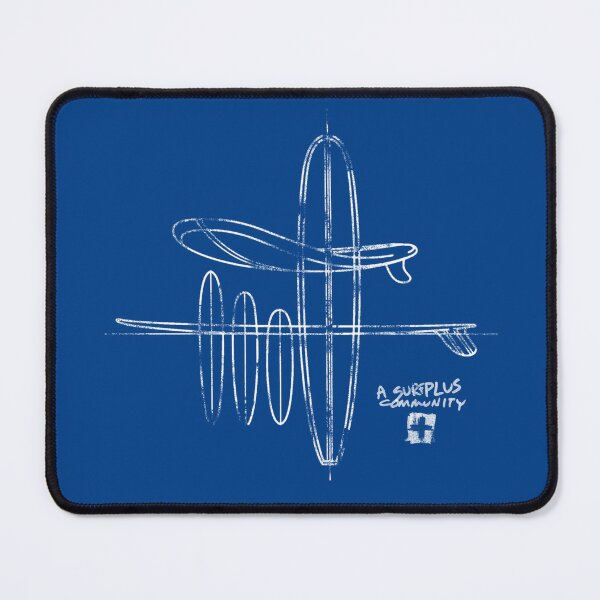 Item preview, Retro Surfboard Blueprint - Surfplus Community Design designed and sold by artworkathome.