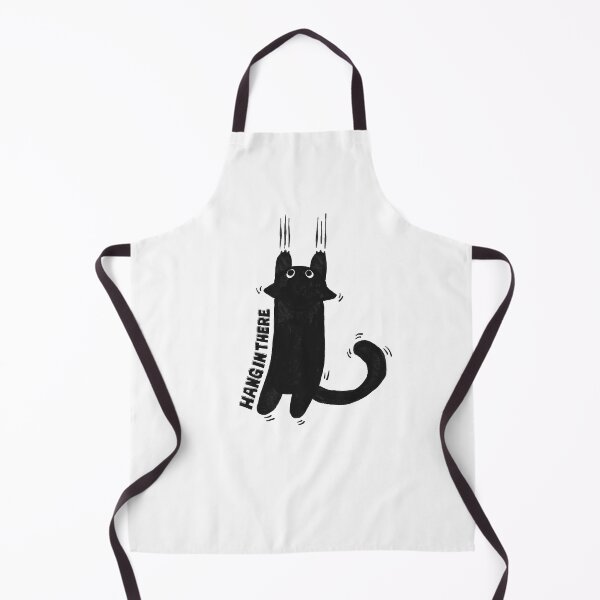 Item preview, Hang in There Black Cat Illustration designed and sold by Manjia-Art.