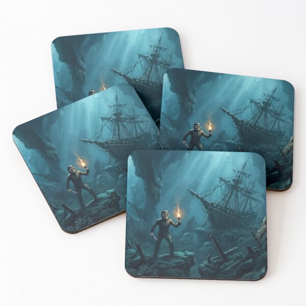 Item preview, Abyssal Discovery: The Sunken Galleon and the Lone Diver  designed and sold by KOREA-HAENAM.