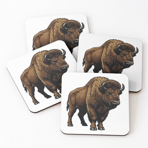 Item preview, Majestic Bison Illustration – Wild Nature Animal Art designed and sold by myforestfog.