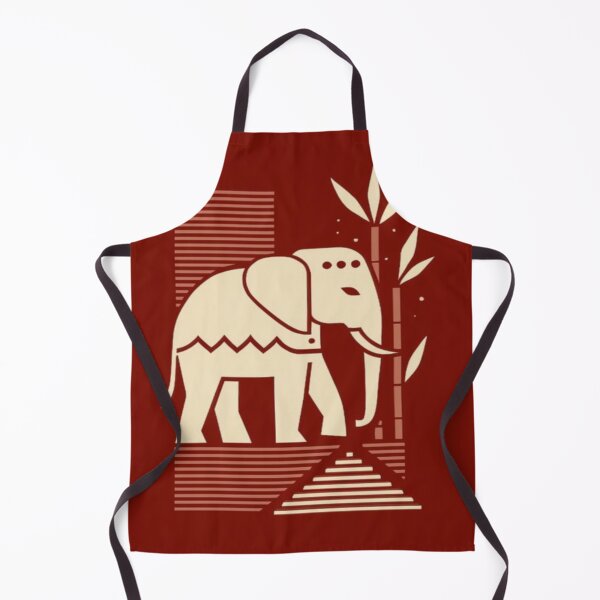 Item preview, Elephant bamboo geometric drawing designed and sold by NivyasArtistry.