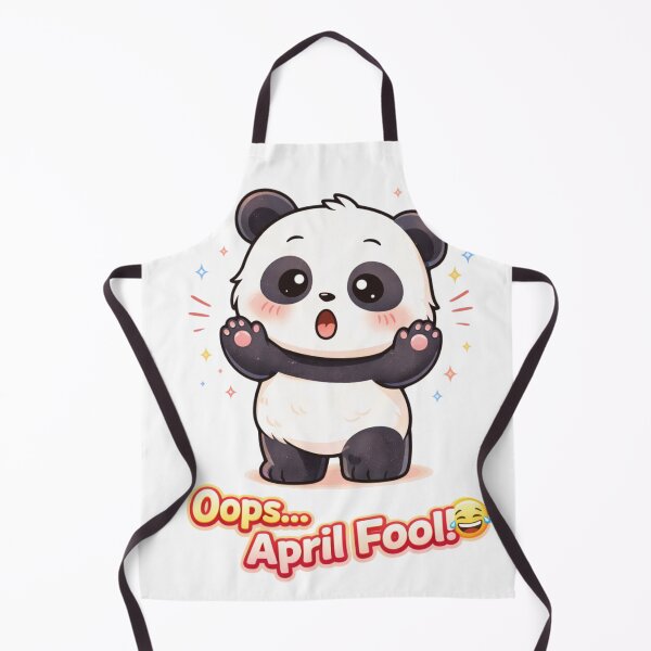 Item preview, Oops April Fool Panda – Cute Kawaii Prank Reaction Cartoon Sticker & Funny Gift designed and sold by snaperos.
