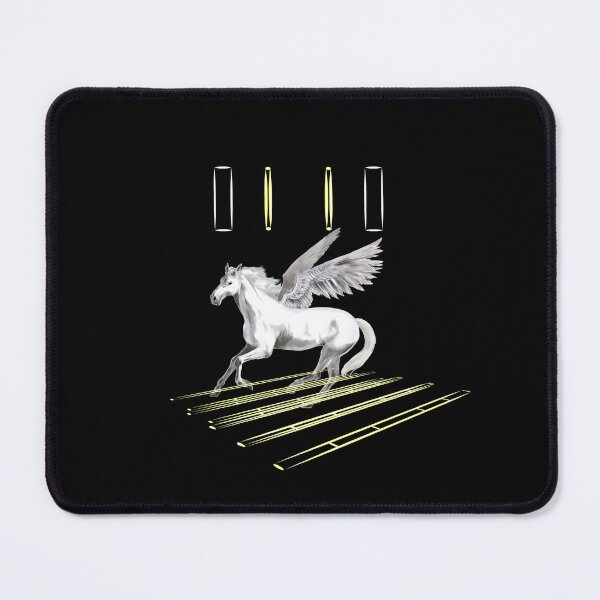 Item preview, Golden Pegasus Winged Horse Mythical Art designed and sold by SahmatArt.