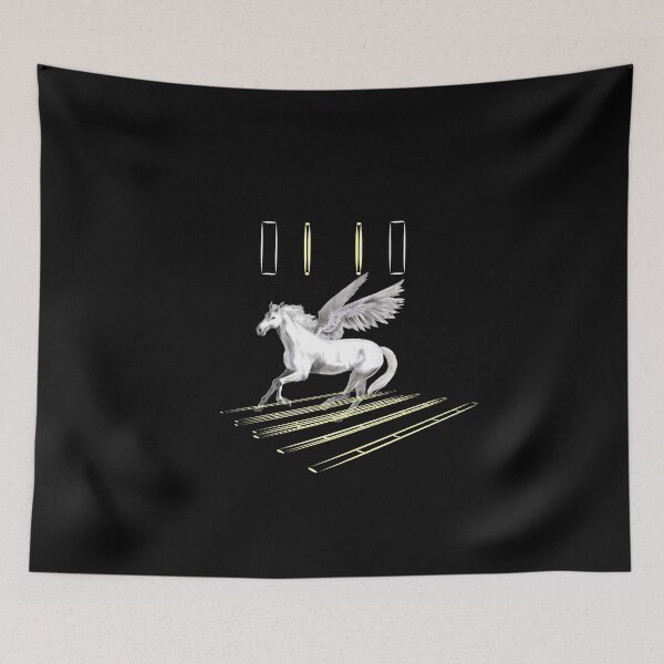 Item preview, Golden Pegasus Winged Horse Mythical Art designed and sold by SahmatArt.