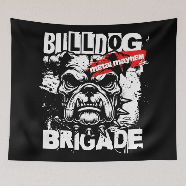 Item preview, Bulldog Brigade - Heavy Metal Mayhem Grunge Dog designed and sold by GenZFashion000.