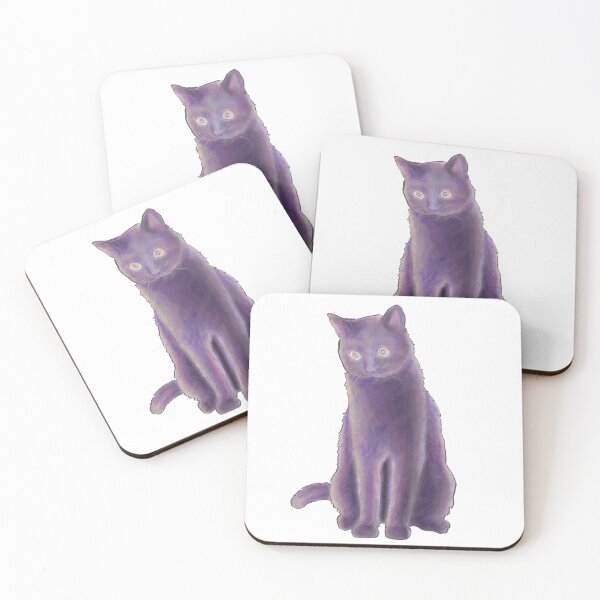 Item preview, Purple sparkle cat  designed and sold by sunscasm.