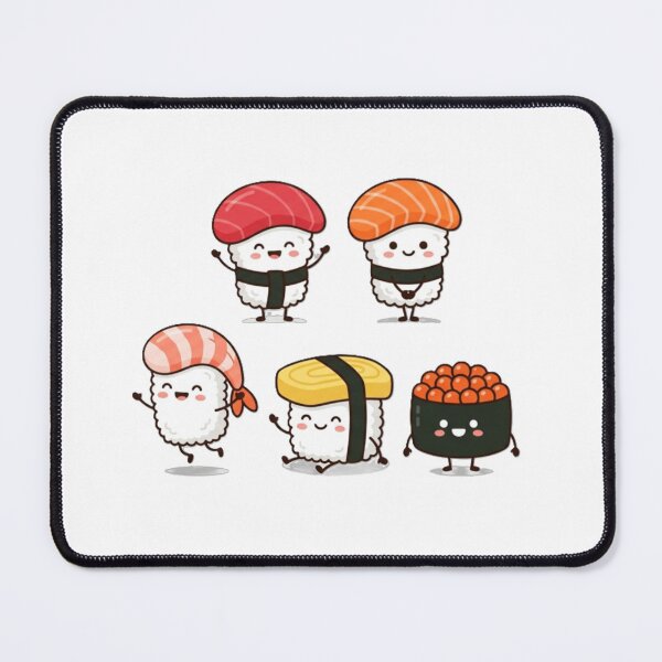 Item preview, Happy Kawaii Sushi Friends Five-Piece Set designed and sold by SakuraMarket26.