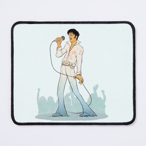 Item preview, Elvis Presley – Rock and Roll Icon Cartoon Illustration designed and sold by The A-Press.