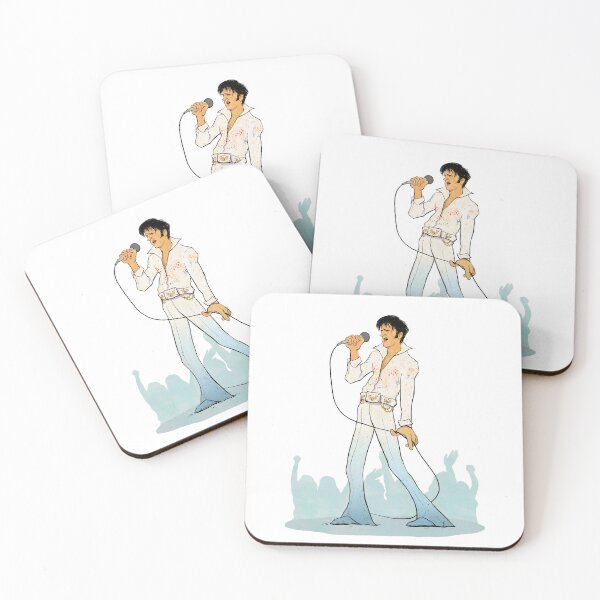 Item preview, Elvis Presley – Rock and Roll Icon Cartoon Illustration designed and sold by The A-Press.