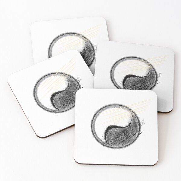 Item preview, Modern Zen Yin Yang Abstract Sketch Art designed and sold by SahmatArt.