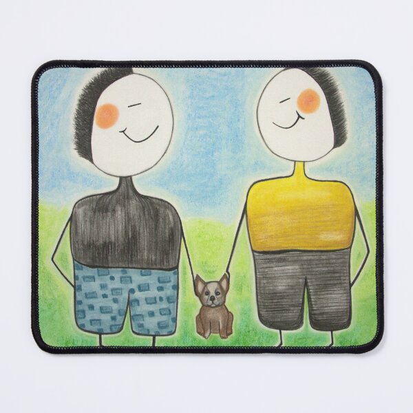 Item preview, Two Boys with their Dog designed and sold by Ameljor Designs.