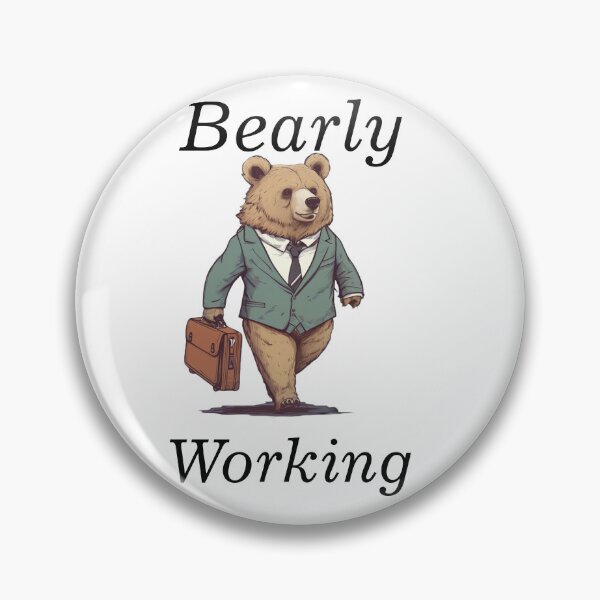 Item preview, Bearly working, Bear in a suit designed and sold by Mia's Menagerie.