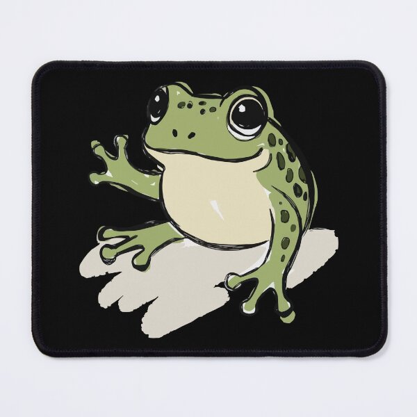 Item preview, Cute Hand-Drawn Frog Illustration - Adorable Green Froggy Cottagecore Art designed and sold by OuSfian1.