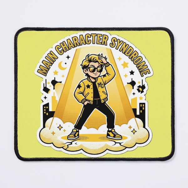 Item preview, Main Character Syndrome Sticker | Funny Sarcastic Spotlight Cool Guy Nonchalant Humor Sticker designed and sold by ChaosAndChill.