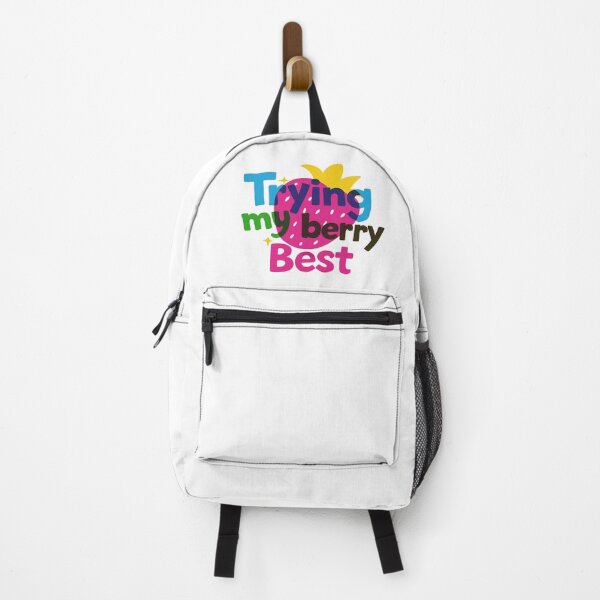 Item preview, Trying My Berry Best Cute Strawberry Pun | Positive Motivation Aesthetic Quote Design designed and sold by Bright Nest Studio.