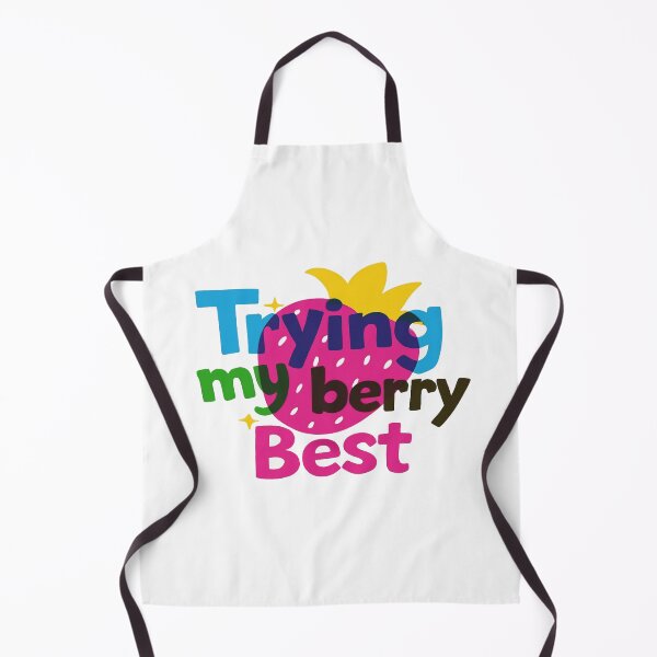 Item preview, Trying My Berry Best Cute Strawberry Pun | Positive Motivation Aesthetic Quote Design designed and sold by Bright Nest Studio.