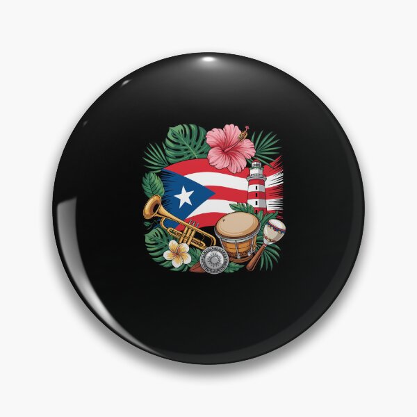 Item preview, Puerto Rico Boricua Coqui Frog Taino Sun Puerto Rican Flag designed and sold by Dressed For  Duty.