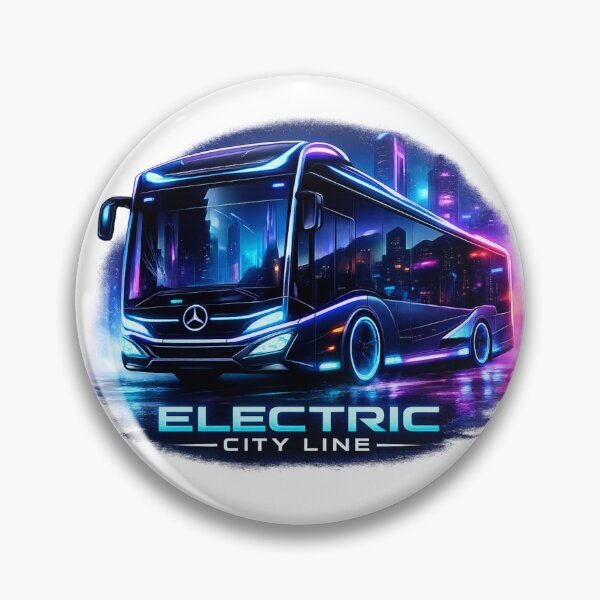 Item preview, Electric City Line Futuristic Bus – Cyberpunk Mercedes Citaro Electric Design designed and sold by Busdriverstore.