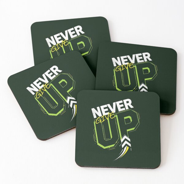 Item preview, Never Give Up – Motivational Typography Design designed and sold by Dogandesighn.