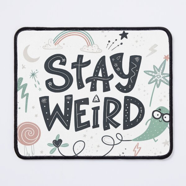Item preview, Stay Weird Bold Typography T-Shirt | Minimalist Streetwear designed and sold by Studio Atharv.