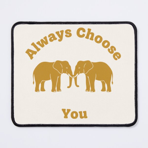 Item preview, Always Choose You Elephant Couple Minimalist Art designed and sold by SavannaStrikes.