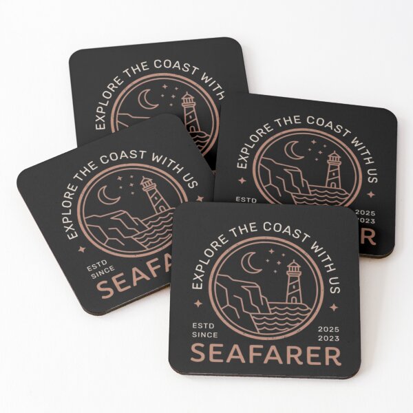 Item preview, Seafarer – Explore the Coast Emblem Design designed and sold by Dogandesighn.