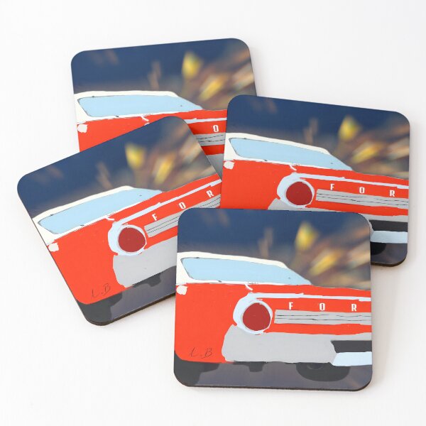 Item preview, Red Ford Racing in motion designed and sold by Vividly Altered.