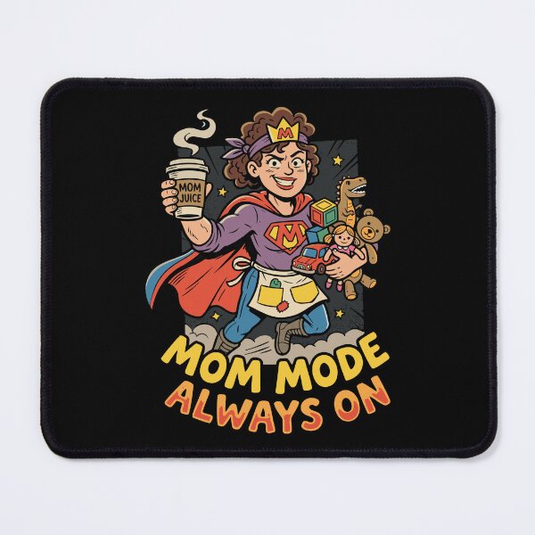 Item preview, Mom Mode Always On - Super Mom Superhero Coffee Lover Funny Design designed and sold by OuSfian1.