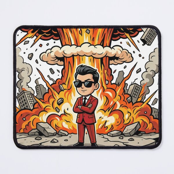 Item preview, Chaos Level Diplomatic Incident Sticker | Funny  Sarcastic Explosion Unbothered Humor Sticker designed and sold by ChaosAndChill.