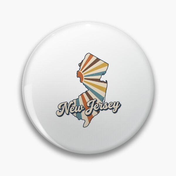 Item preview, New Jersey Retro Sunset State Silhouette – Vintage Distressed Design designed and sold by Paper Drip.