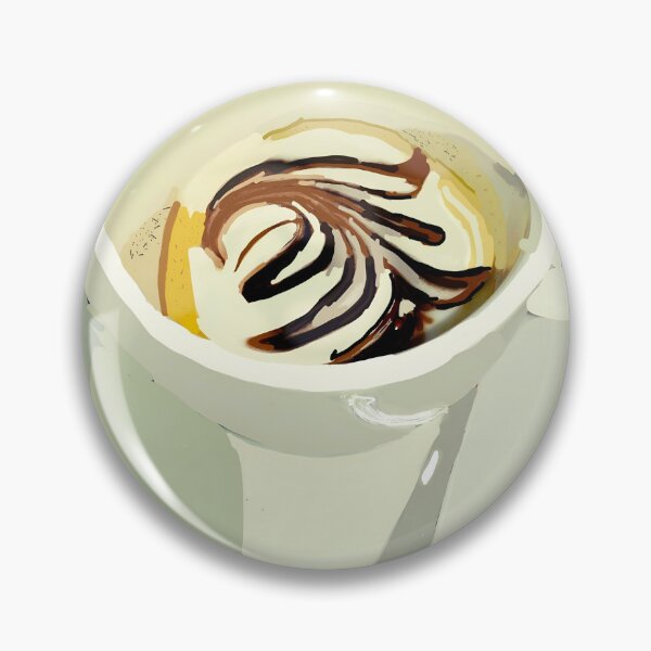 Item preview, Cream-Swirled coffee in white cup designed and sold by Vividly Altered.